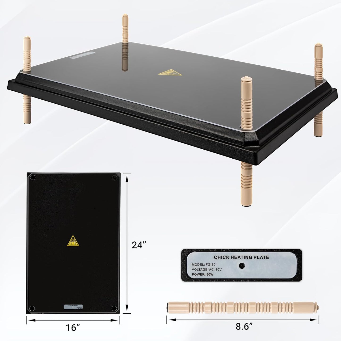 Large Heat Pad for Chicks, Ducklings and Goslings (40x60cm)