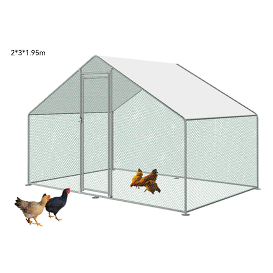 2*3*2m Metal Poultry Run