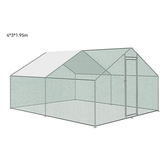 4*3*2m Metal Poultry Run