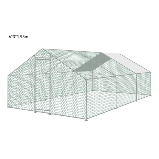 6*3*2m Metal Poultry Run